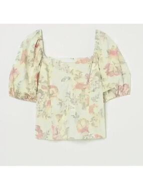 H&M Linen Crop Top